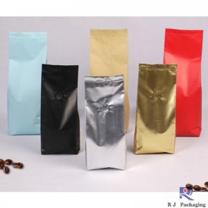 Borsa laminata personalizzata e personalizzata per caffè e tè