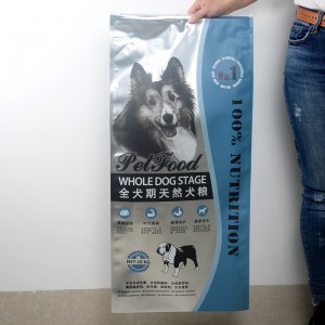 Produttore di sacchetti per alimenti per animali domestici con sacchetto di plastica per alimenti da 10 kg