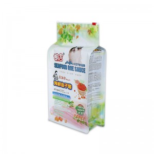 Sacchetto di imballaggio per alimenti per animali domestici con chiusura a cerniera sigillata con soffietto laterale piatto piatto / sacchetto per alimenti per gatti 1kg 5kg 10kg